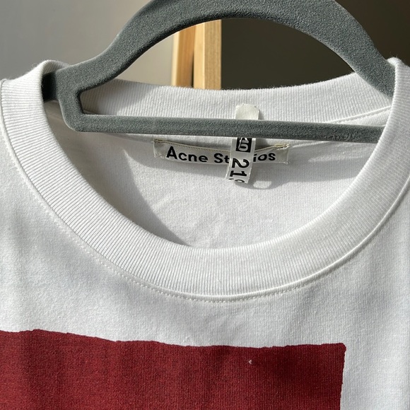 ACNE STUDIOS
Flower print t-shirt in white - Picture 4 of 8
